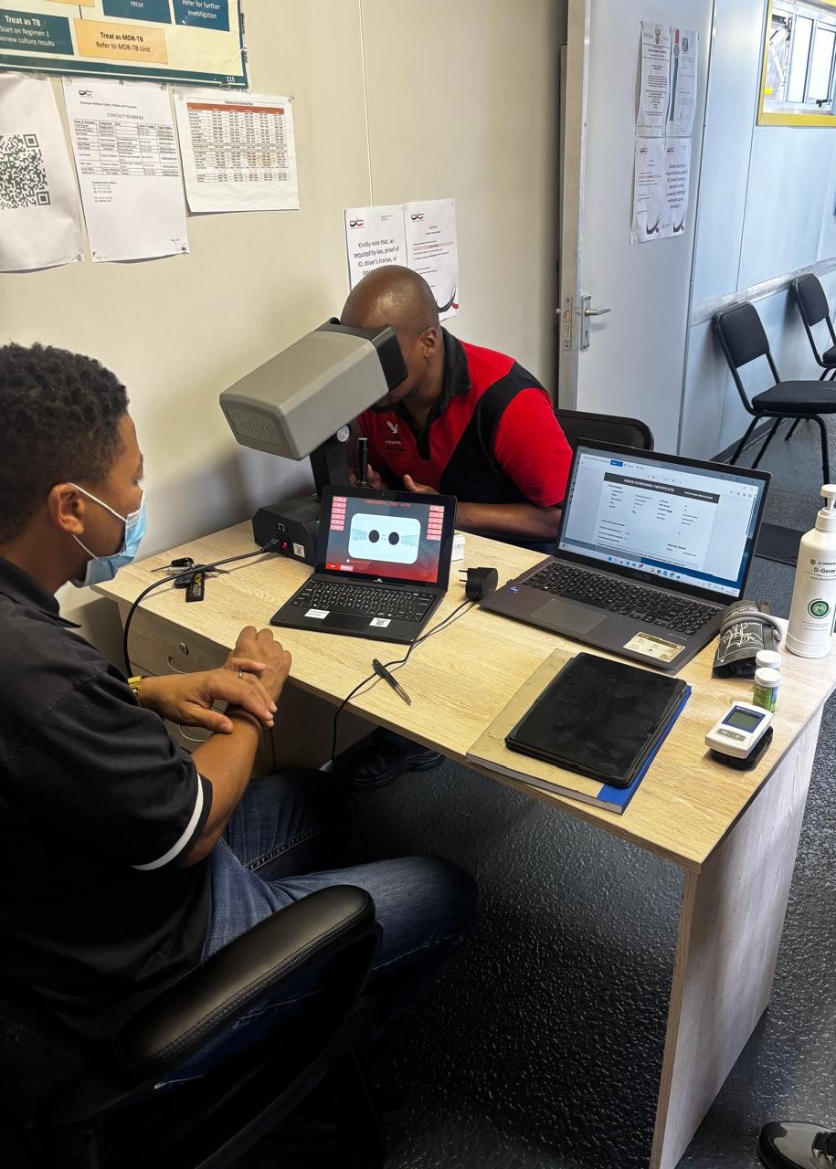 Workplace vision screening in action